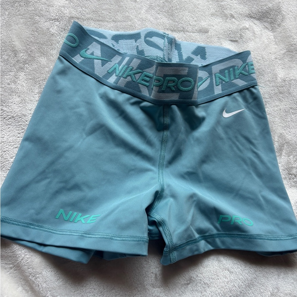 Small Nike Pro Blue Athletic Shorts